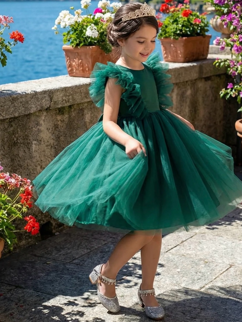 Trish Scully Milly Dress Emerald
